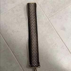 Black and Beige Woven Guitar Bag Strap